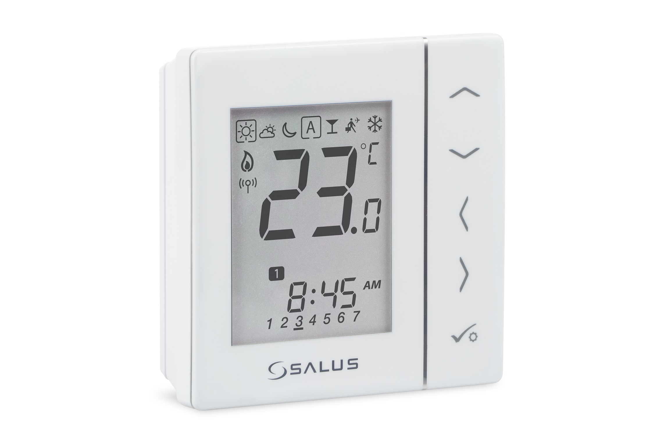 Termostat Salus VS20WRF WiFi pentru incalzire in pardoseala afisaj digital