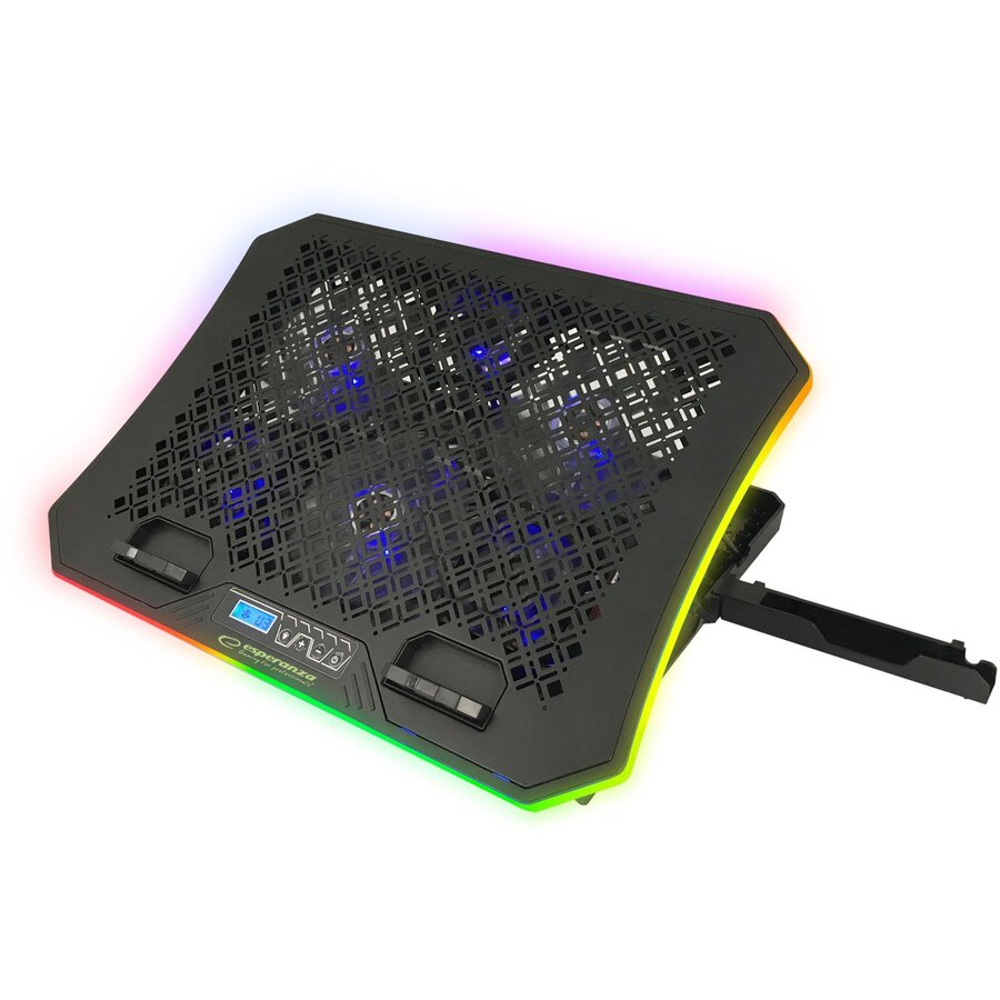 Cooler Laptop EGC109    2100RPM  63.2CFM 21dB 5V  RGB Negru