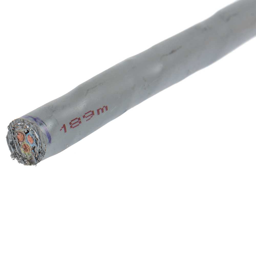Cablu CYABY-F, monofilar, armat, izolatie PVC, gri, 3 x 4 mm