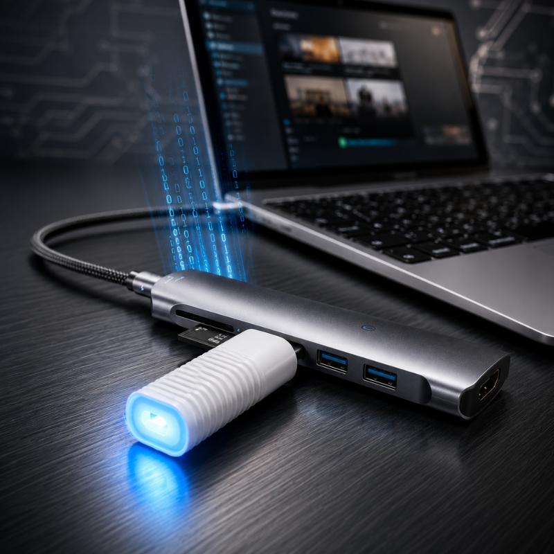 Purificator de aer USB Alb
