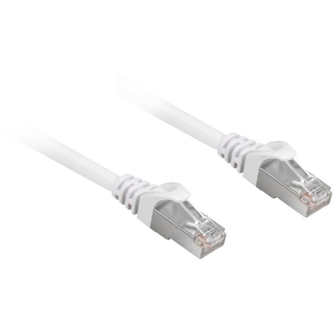 Cablu Retea S/FTP Cat 6A 0.25m White