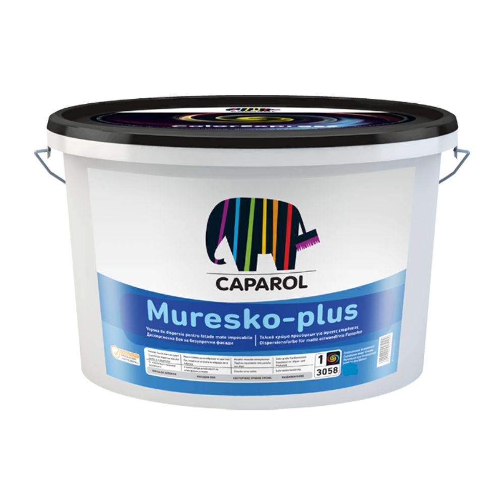 Vopsea lavabila exterior Caparol Muresko Plus B2, alb, 14.7 l