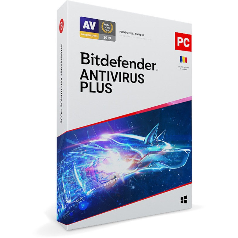 Antivirus Antivirus Plus 2021 3 Dispozitive 1 An Licenta noua Retail Box