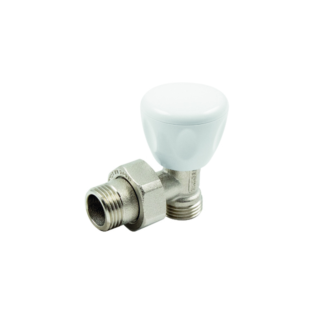 Robinet calorifer tur colt Tiemme, alama, argintiu,filet exterior, 1/2