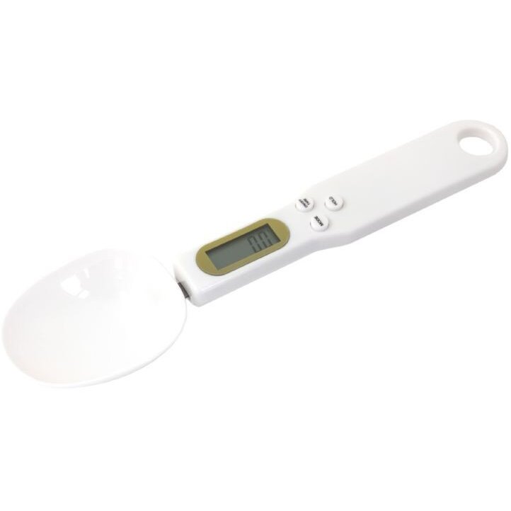 Cantar Digital Pentru Ingrediente Ecran Lcd Functie Tara Precizie 0.1Gr Alb