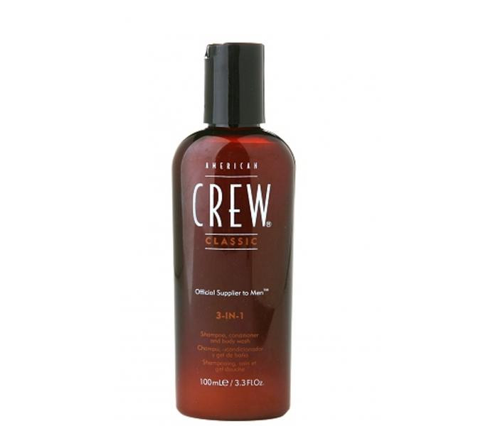Sampon, balsam si gel de dus American Crew 3-In-1 (Concentratie: Sampon, Gramaj: 100 ml)