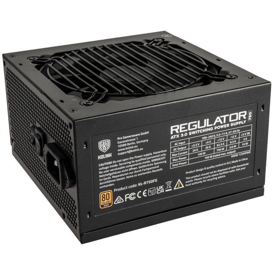 Sursa Regulator 80 PLUS Gold  ATX 3.0 PCIe 5.0 750W Negru
