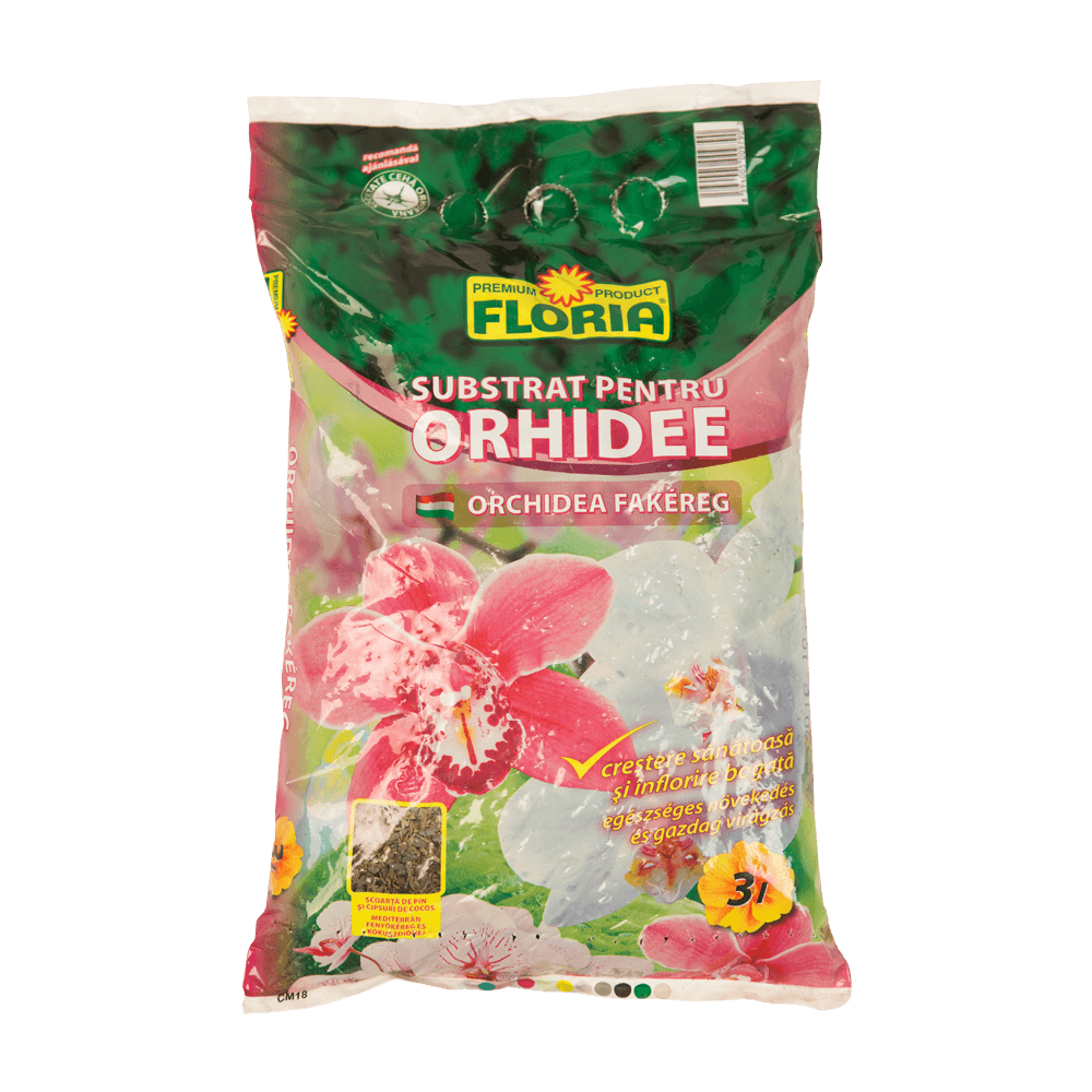 Pamant de flori pentru orhidee Floria, 3L