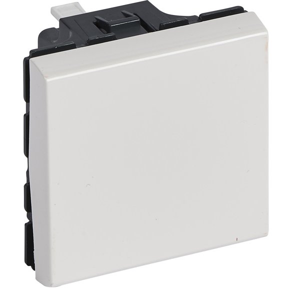 Intrerupator simplu 2 module 6A, functie cap-scara Legrand Mosaic 278040L