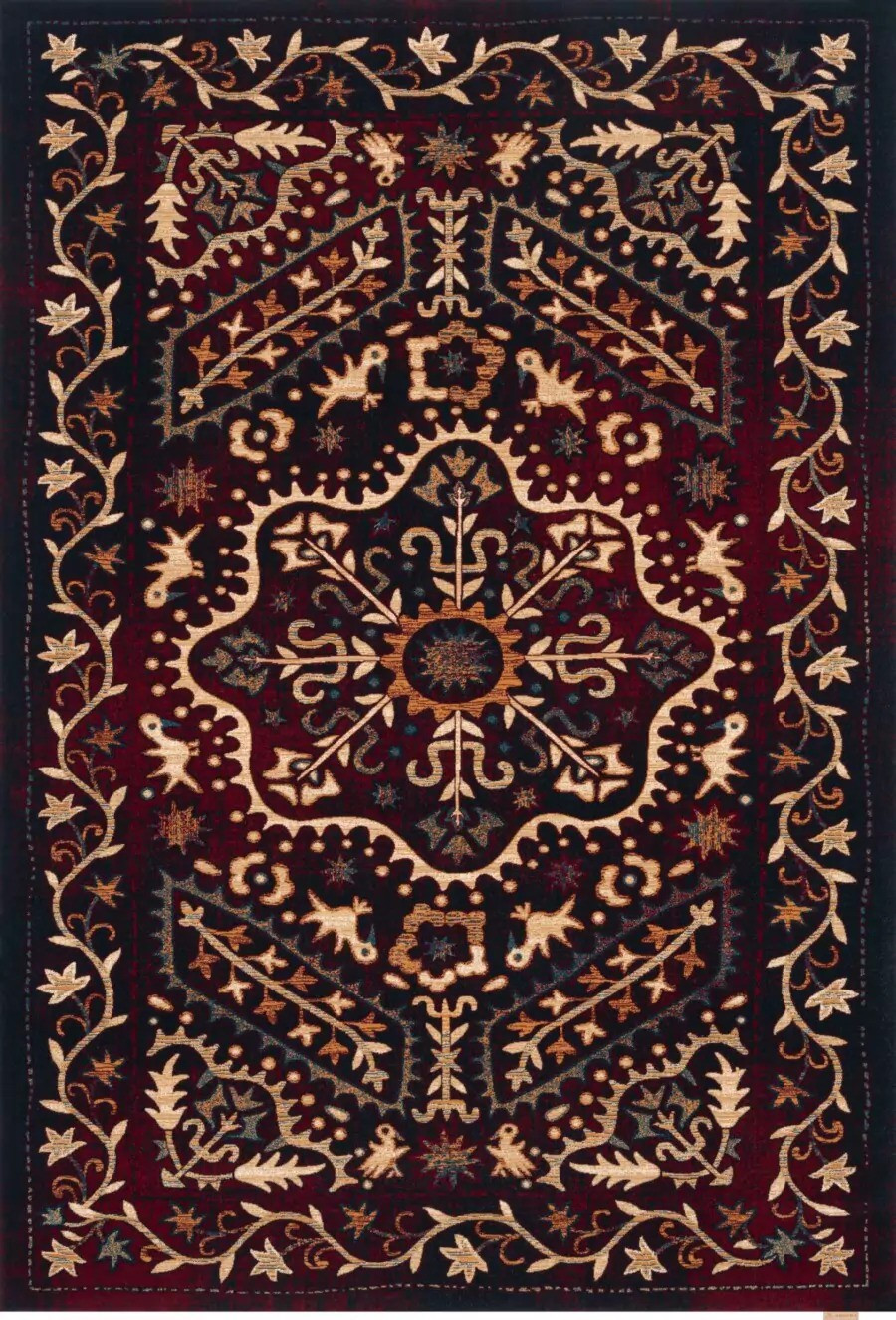 Covor lana Marash  Dark Red