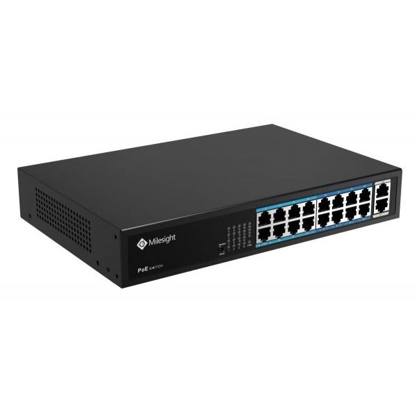 Switch 16 Porturi POE 200W Negru