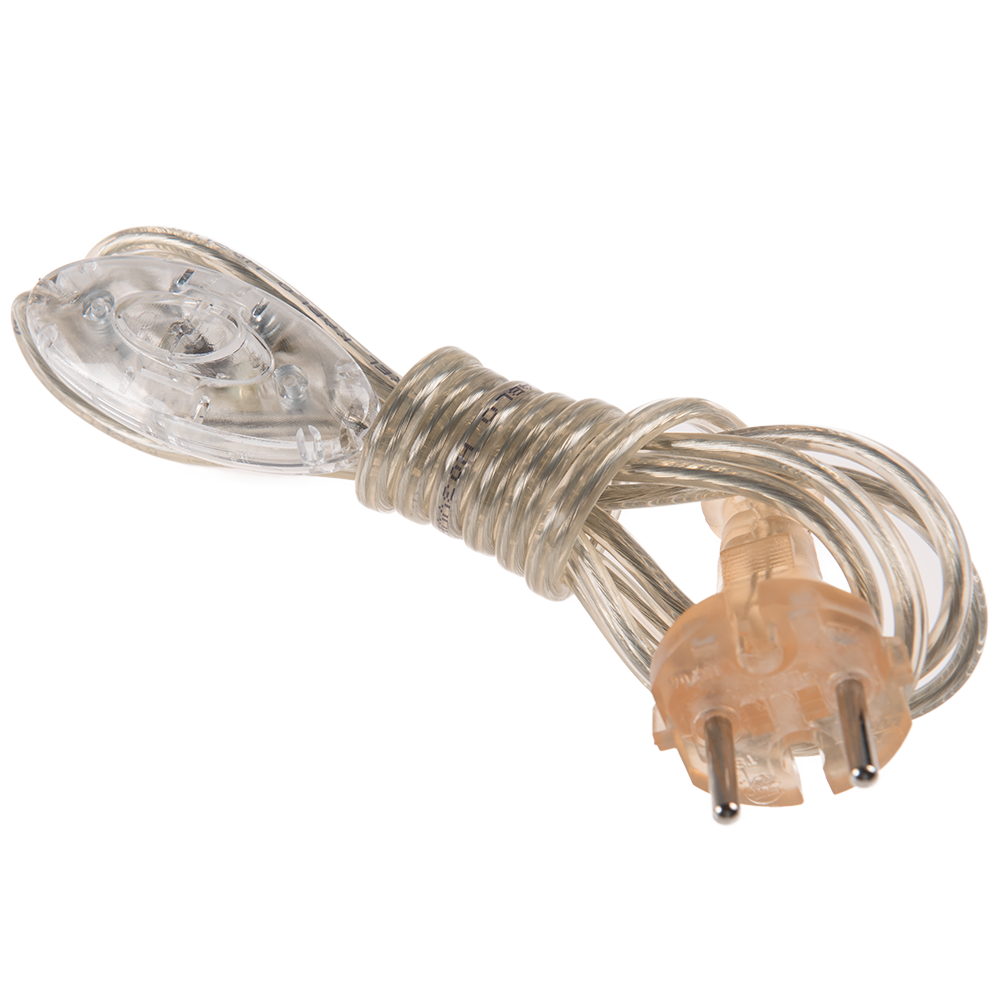 Intrerupator pe fir cu cablu si stecher, Makel 10128282, transparent