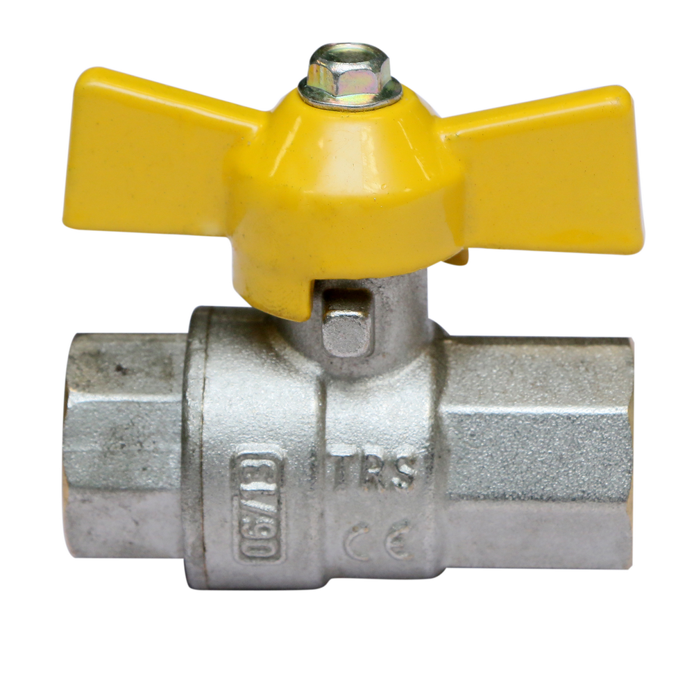 Robinet gaz cu bila Termosanitar, filet interior-interior, alama, 3/8
