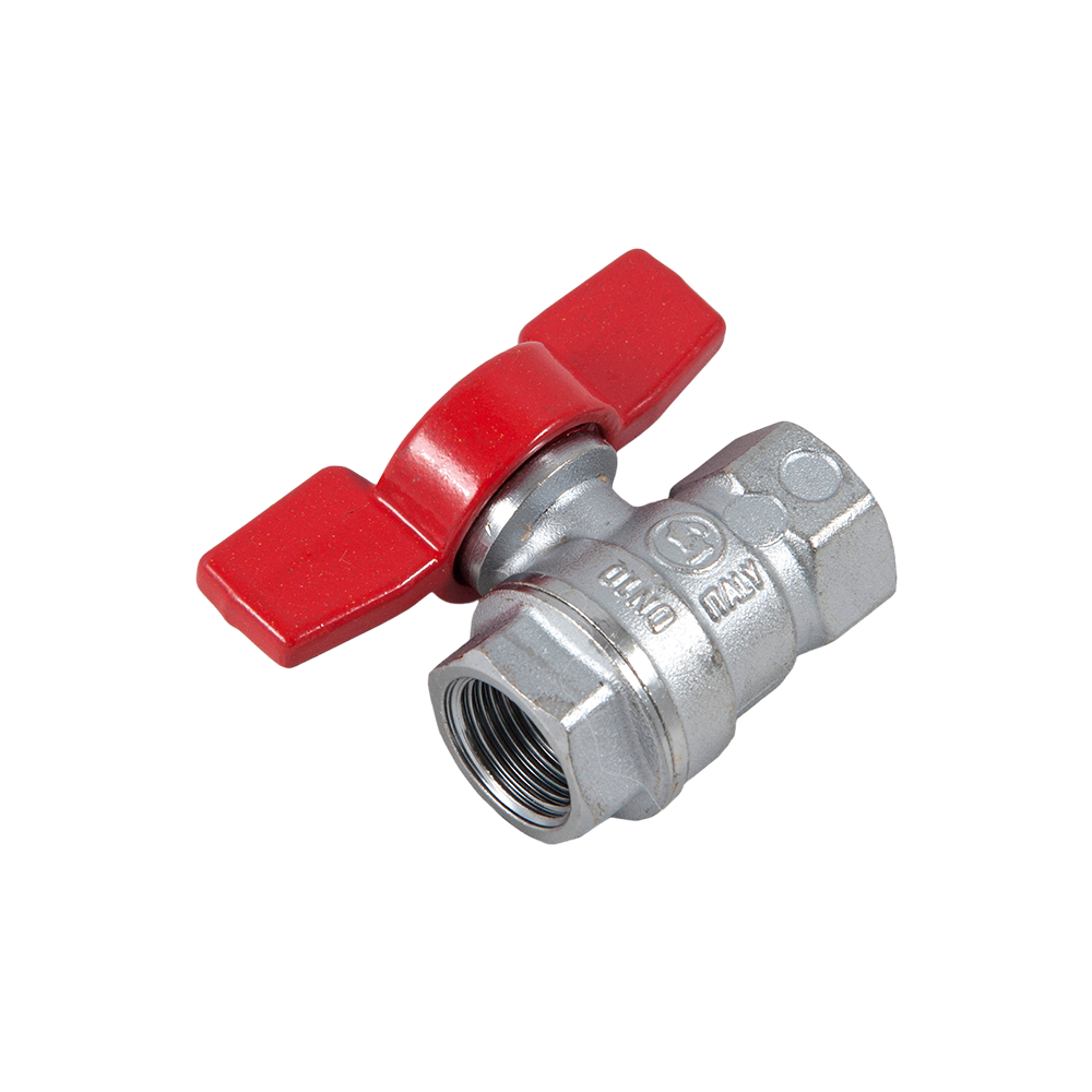Robinet de trecere cu bila Giacomini, alama, filet exterior/exterior, 3/8