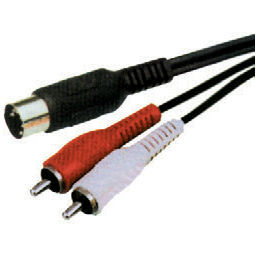 CABLU 5DIN-2XRCA