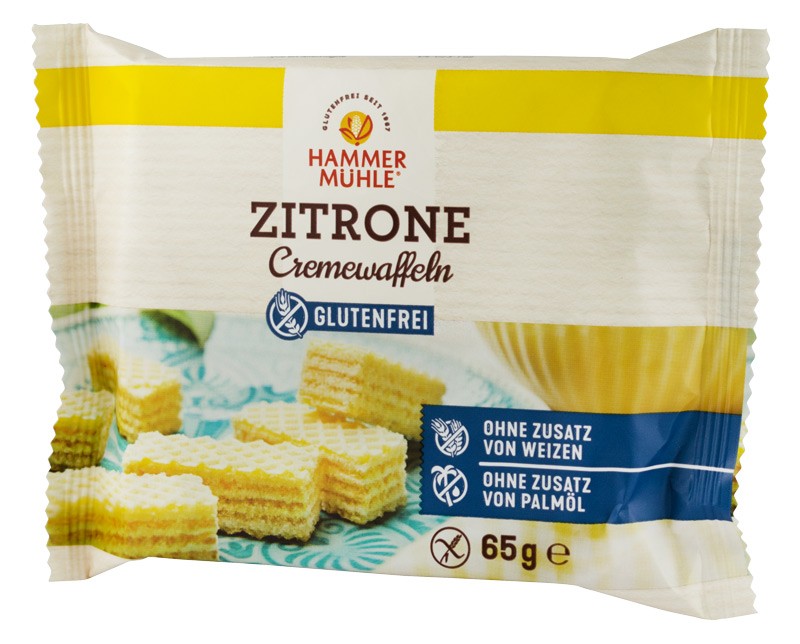 Napolitane cu crema de lamaie, 65g Hammer Muhle