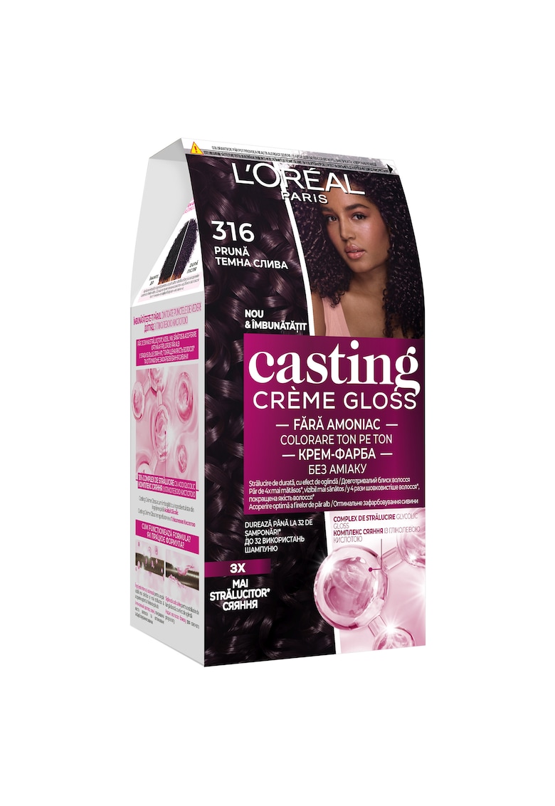 Vopsea de par semi-permanenta fara amoniac -  Casting Creme Gloss - 316