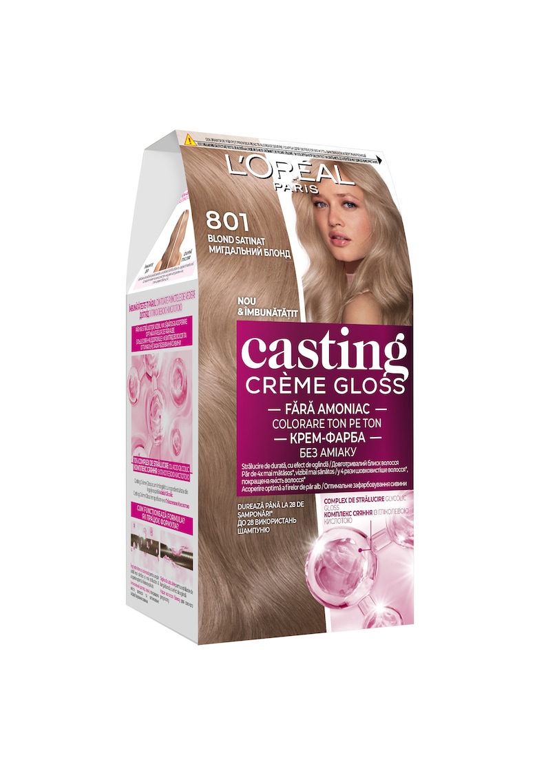 Vopsea de par semi-permanenta fara amoniac -  Casting Creme Gloss - 801