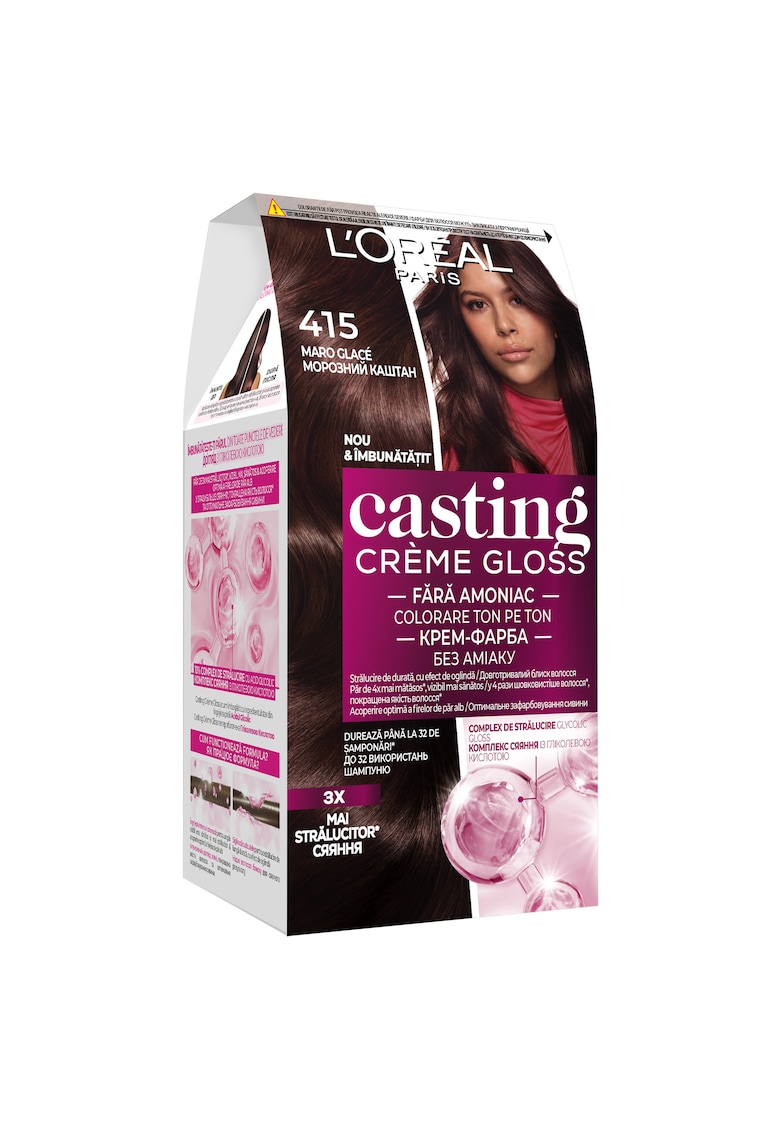 Vopsea de par semi-permanenta fara amoniac -  Casting Creme Gloss - 415