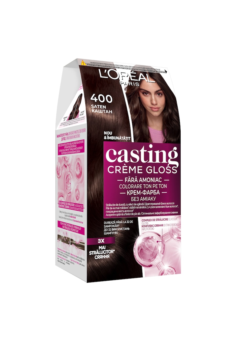 Vopsea de par semi-permanenta fara amoniac -  Casting Creme Gloss - 400