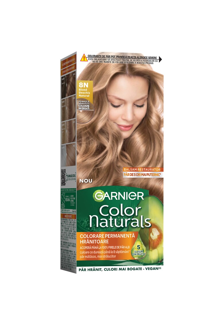 Vopsea de par permanenta cu amoniac  Color Naturals - 110 ml - Blond deschis natural