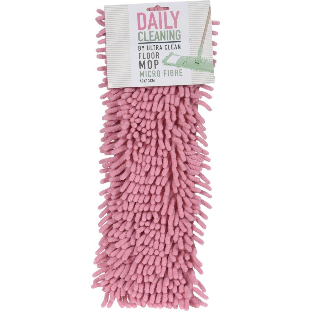 Rezerva mop plat Ultra Clean, microfibra, 40 x 13 cm