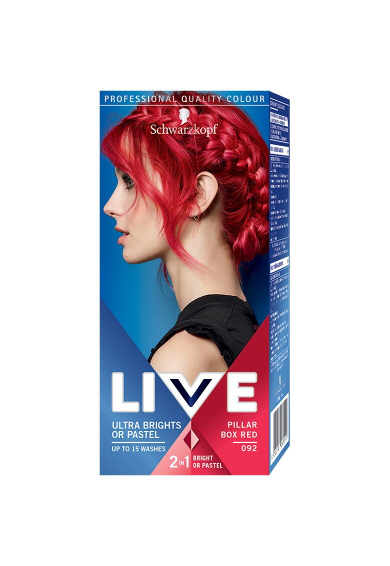 Vopsea de par semi-permanenta Schwarzkopf  Ultra Brights - Pillar Box Red