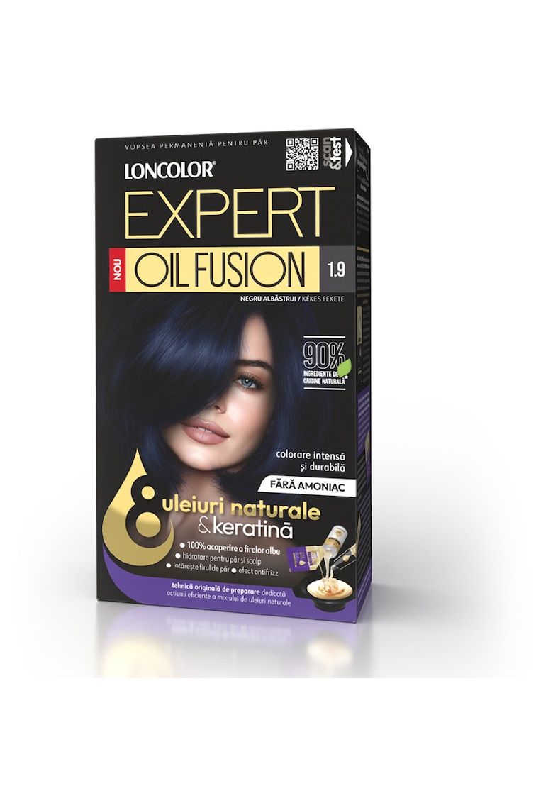 Vopsea de par permanenta  Expert Oil Fusion - 100 ml - 1.9