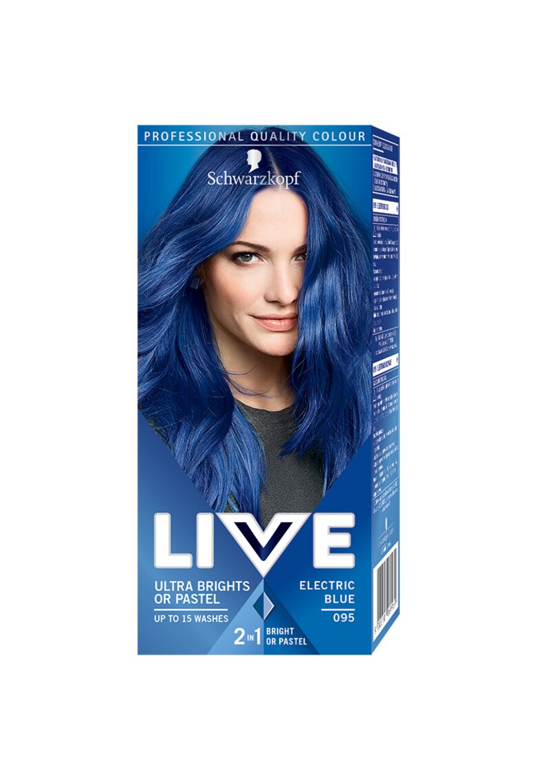Vopsea de par semi-permanenta Schwarzkopf  Ultra Brights - Electric Blue