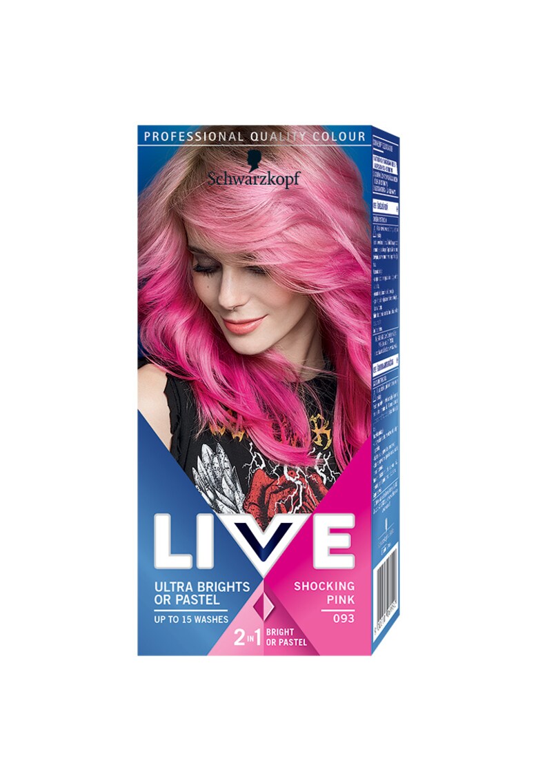 Vopsea de par semi-permanenta Schwarzkopf  Ultra Brights - Shocking Pink
