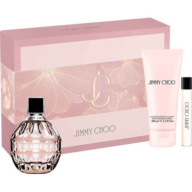 Set cadou Jimmy Choo, Apa de Parfum 100 ml, Lotiune de corp, 100 ml Apa de parfum 7.5 ml (Concentratie: Apa de Parfum, Gramaj: 100 ml+100 ml+7.5 ml)