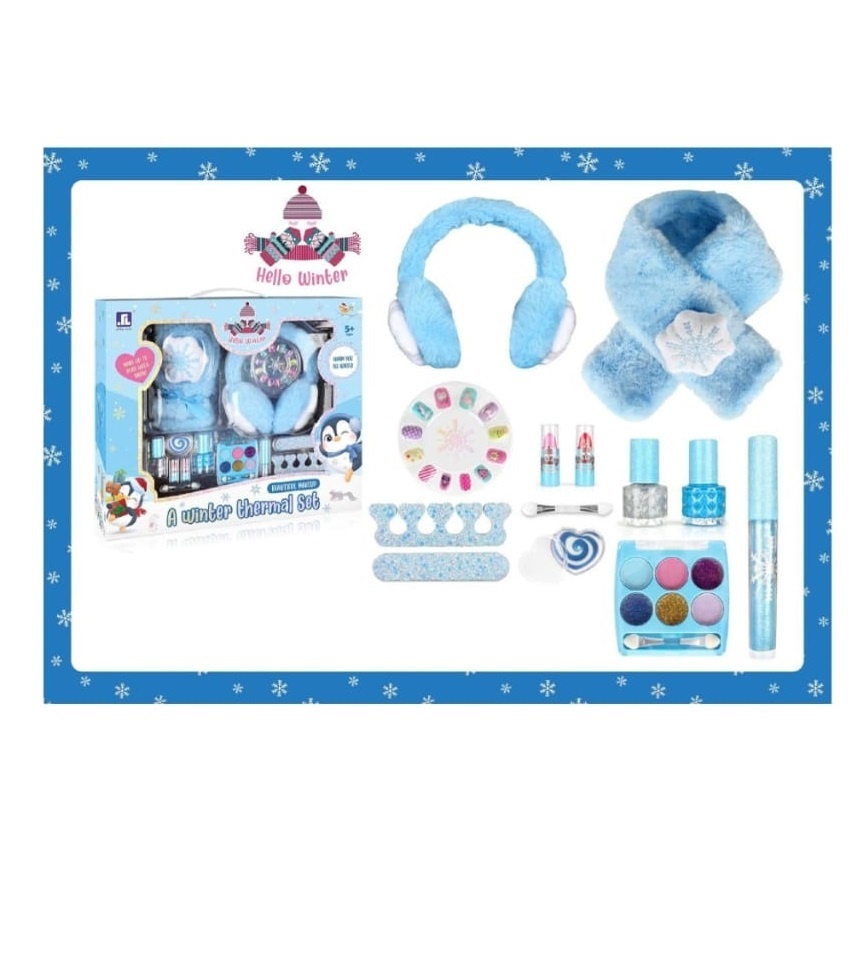 Set Cosmetice si Accesorii de Iarna pentru Fetite, Hello Winter