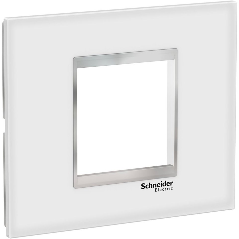 Rama sticla 2M Schneider Easy Styl LMR7962038, alb/crom