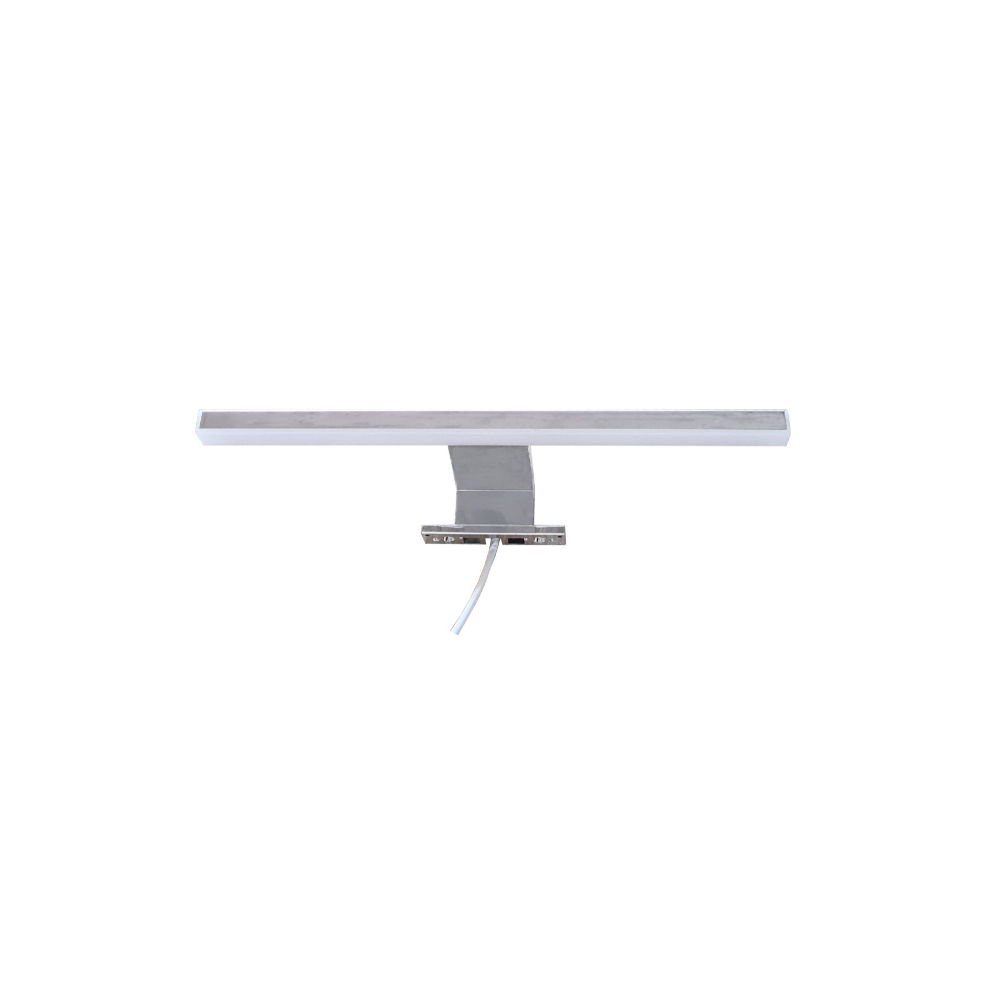 Aplica LED oglinda baie Badenmob, 5 W, 230V, lumina   neutra 4000-4500K, 400lm, IP44, sticla cu metal, argintiu, 30 x 10 x 4 mm
