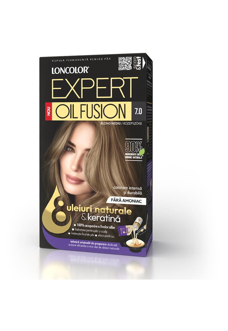 Vopsea de par permanenta  Expert Oil Fusion - 100 ml - 7.0