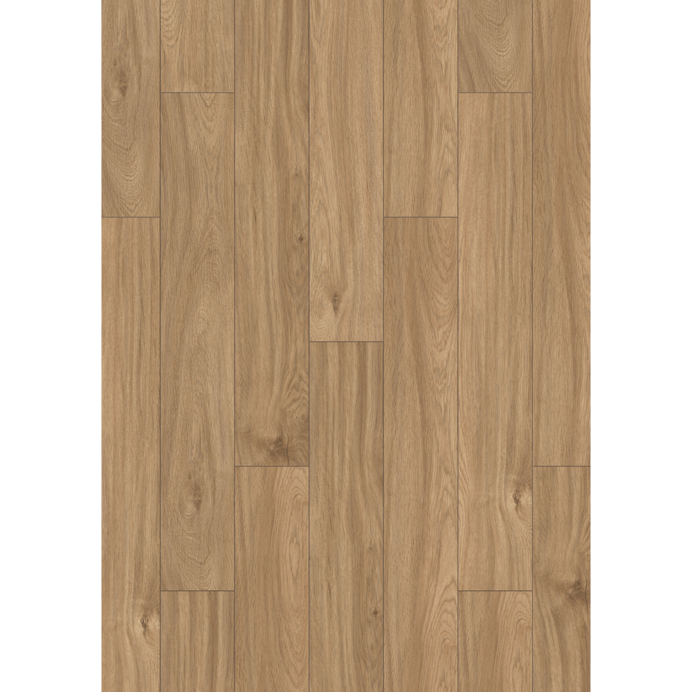 Parchet laminat 8 mm Kronospan Super Natural K338 Credenza Oak, nuanta medie, clasa de trafic 32, twin click + si 1click2go pure +, 1288 x 195 mm