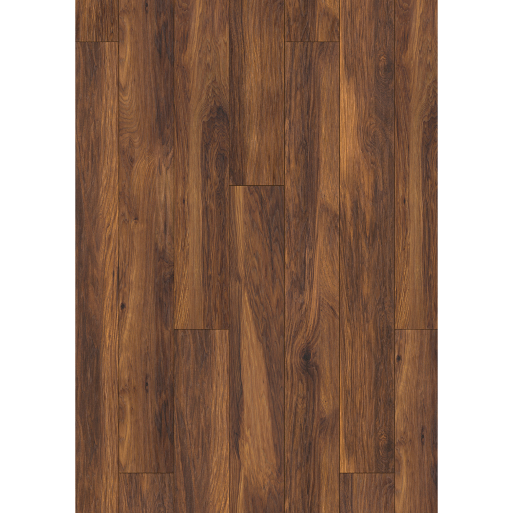 Parchet laminat 10 mm Kronospan Atlantic 8156 Red River Hikory, nuanta inchisa, clasa de trafic 33, twin click + si 1click2go pure +, 1288 x 195 mm