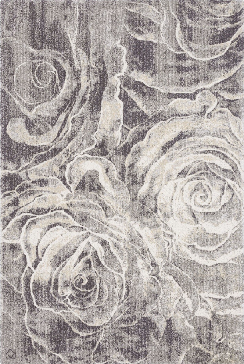 Covor lana Ros antracyt 133 X 190