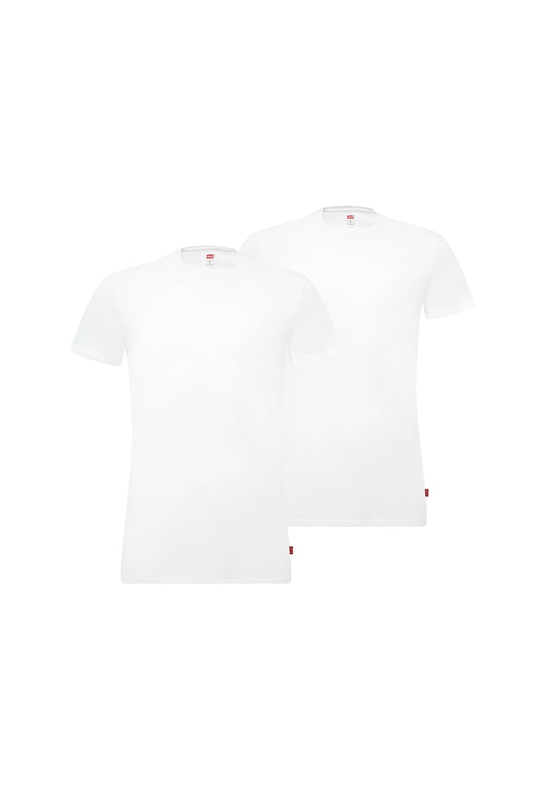 Set de tricouri slim fit de casa - 2 piese - Alb