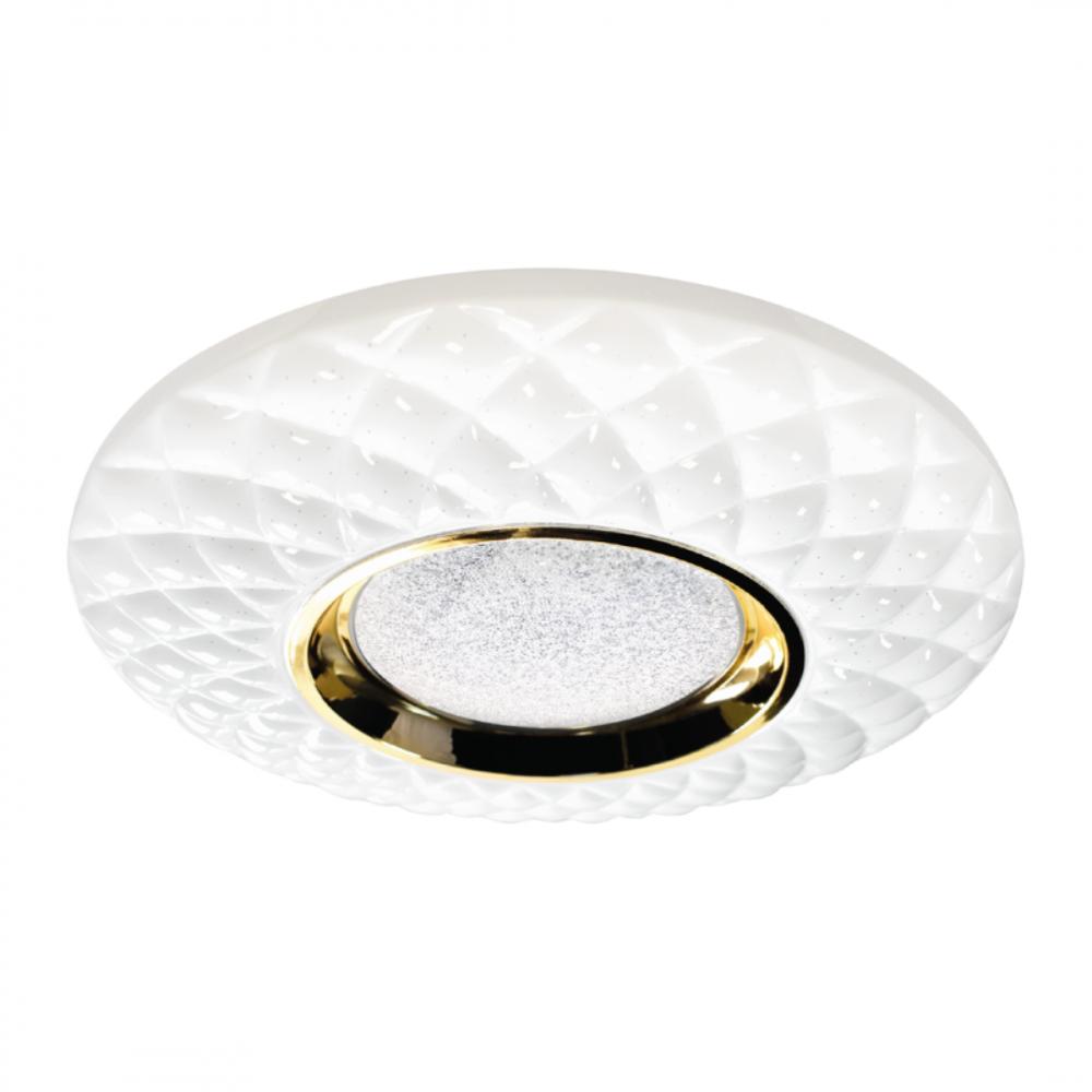 Plafoniera led Tokyo, D40, 24 W, metal/plastic, alb/auriu, telecomanda