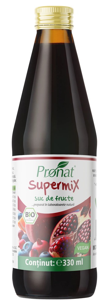 Suc bio de fructe Supermix, 330ml Medicura