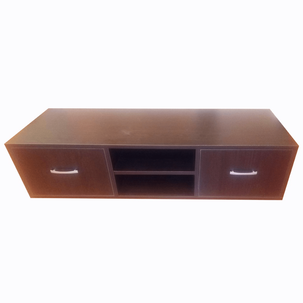 Masa TV 2U2P, wenge, 2 rafturi, 30 x 130 x 45 cm