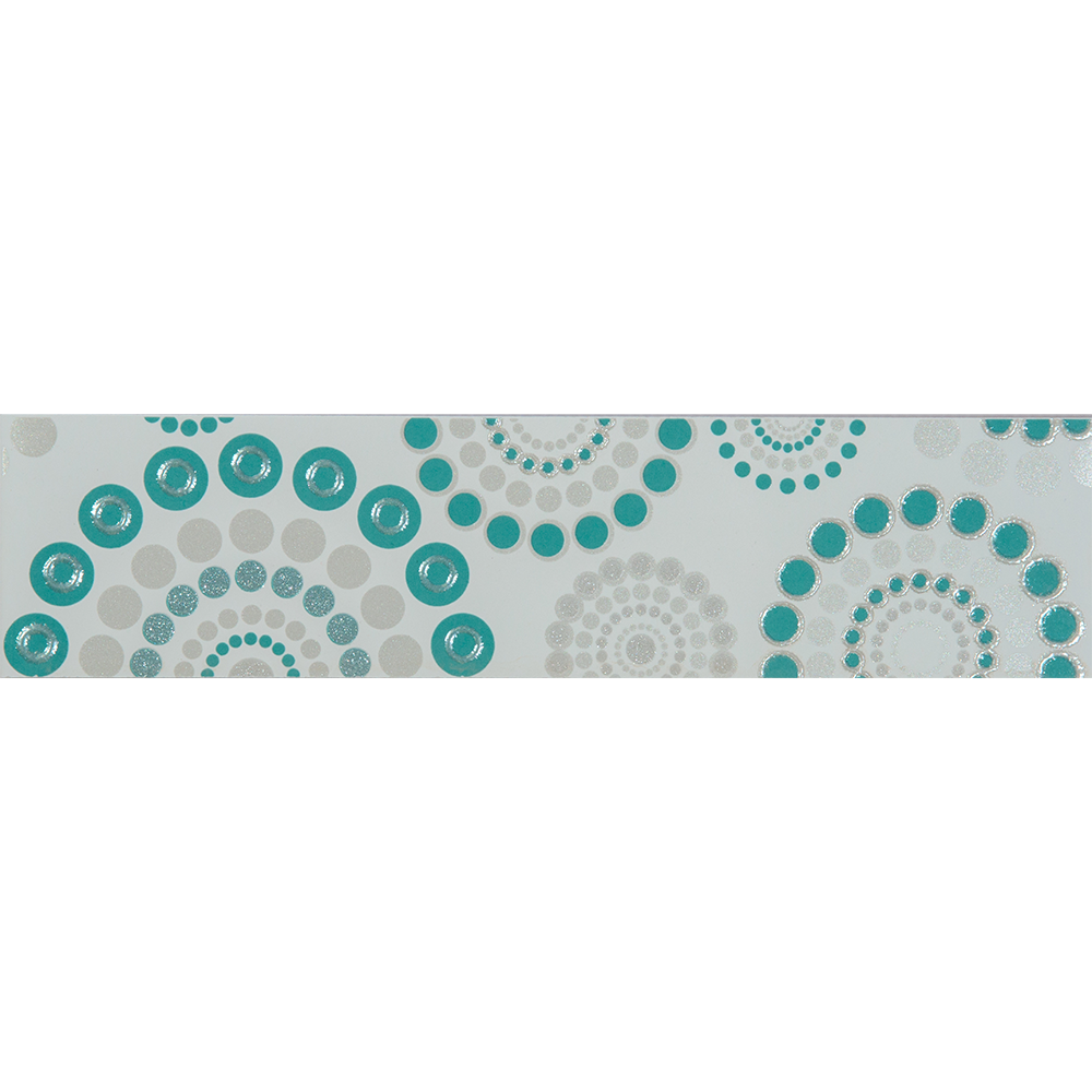 Brau faianta Momenti, turquoise, 6 x 25,2 cm