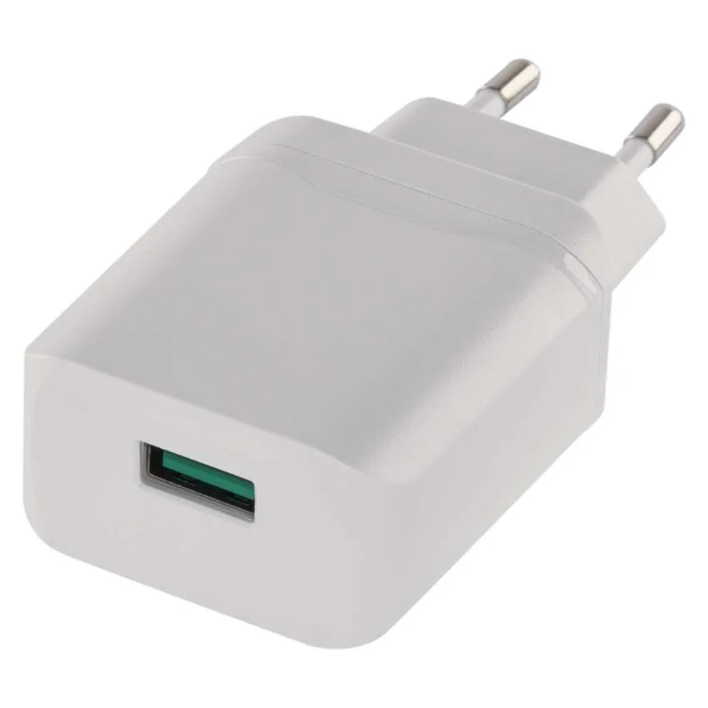 Adaptor USB universal Emos Quick, 1 USB, 3A, 18 W, alb