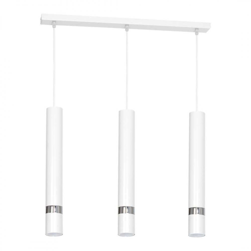Suspensie Joker, 3 x GU10, metal, alb/crom