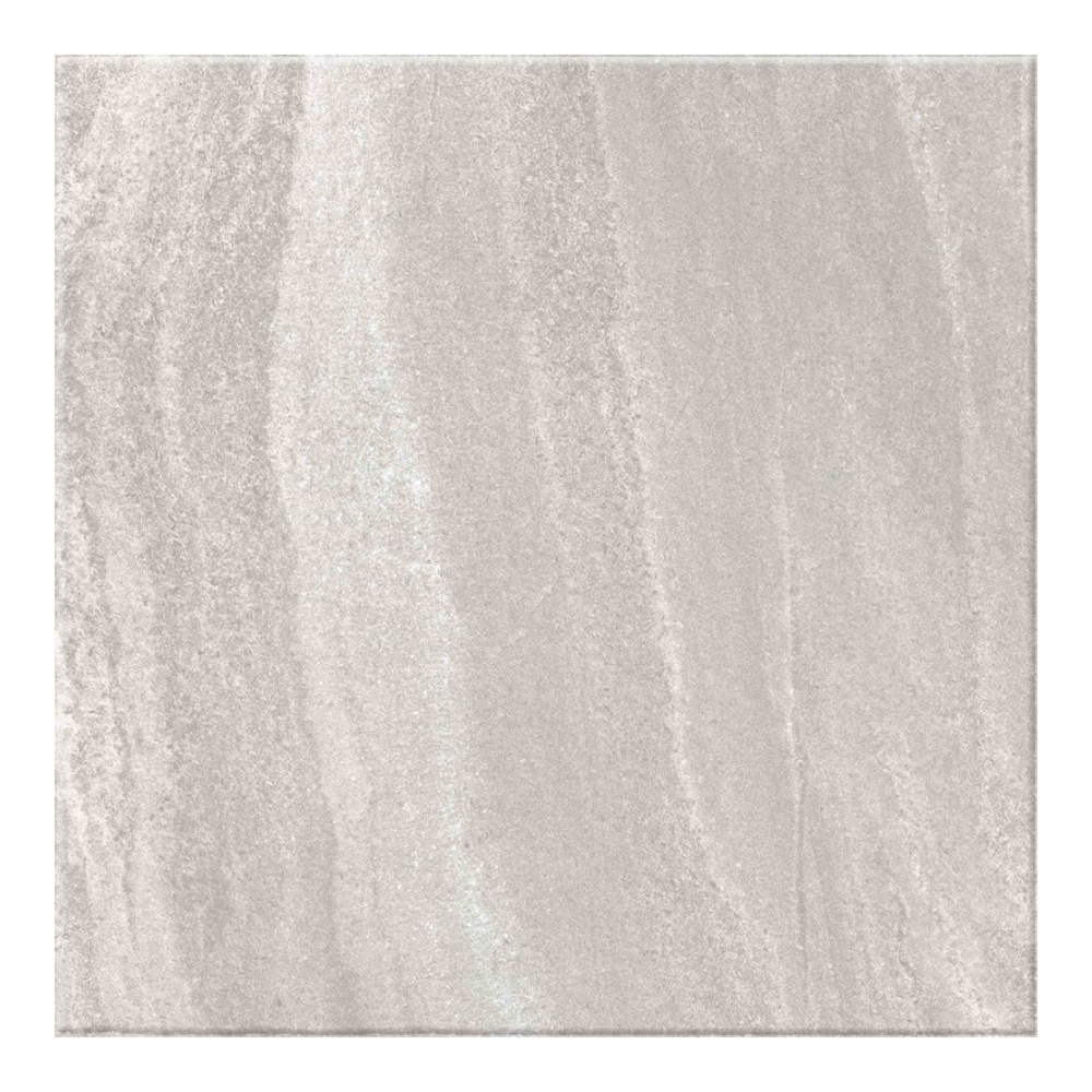 Gresie portelanata Kai Ceramics Santana gri mat, aspect de piatra, patrata, grosime 8,5mm, 60 x 60 cm