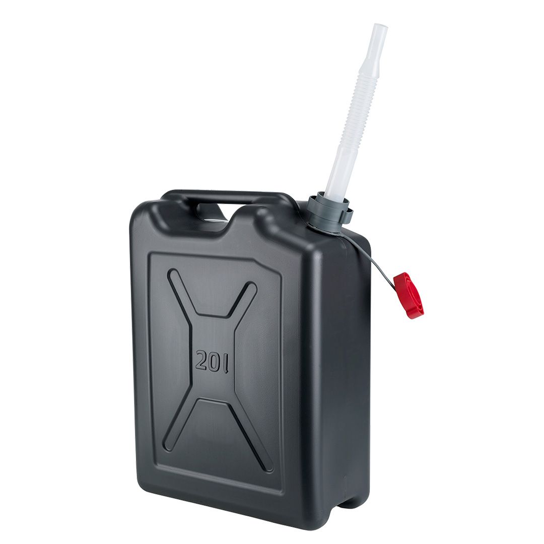Canistra pentru combustibil tip army, plastic, negru, 20 l