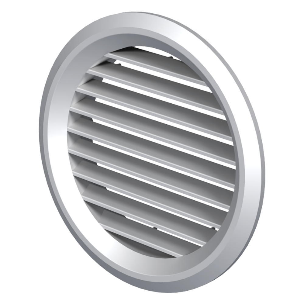 Grila ventilatie rotunda Vents MV 150BVS, PVC, 150 mm, alb