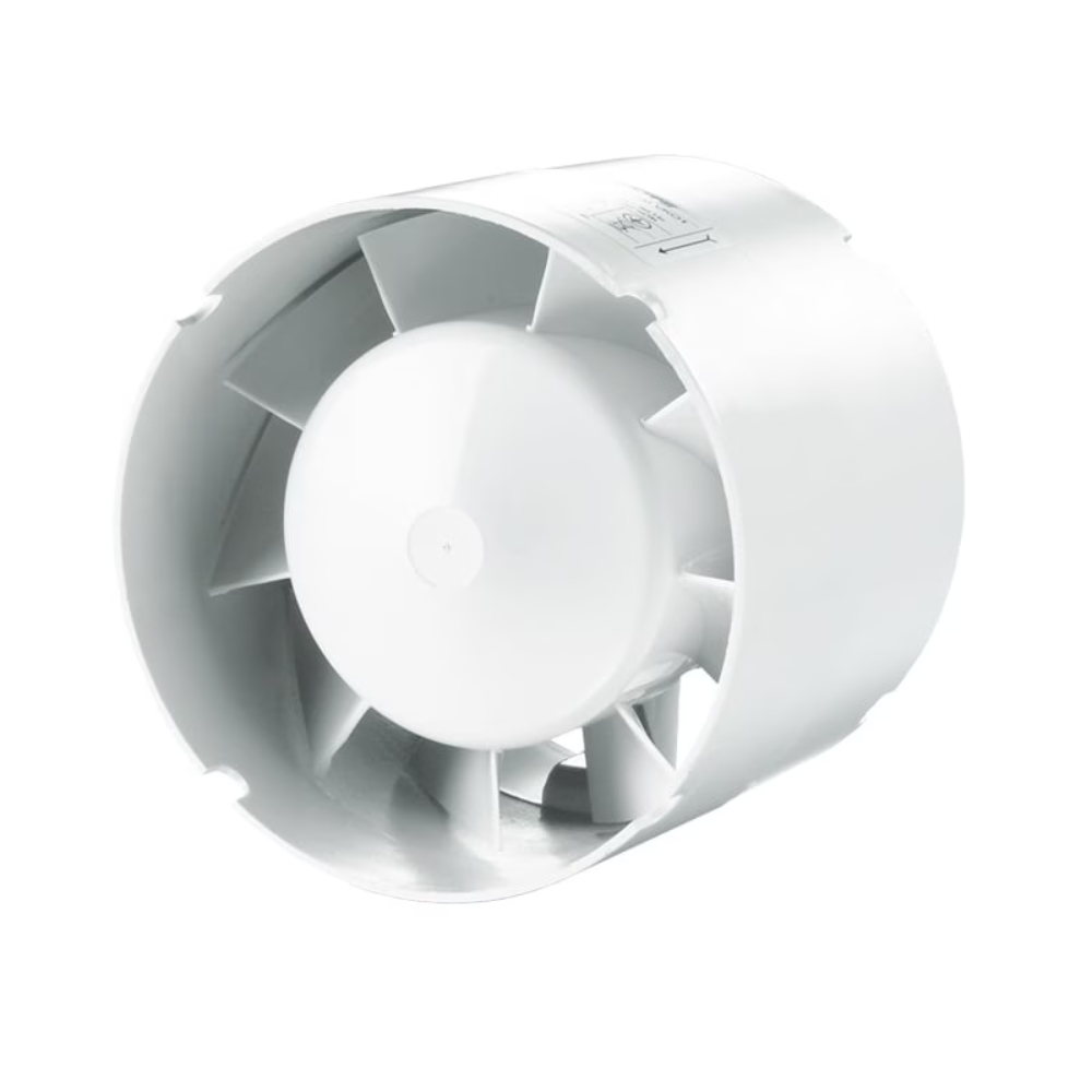 Ventilator axial pentru tubulatura Vents 150 VKO1, in linie, 29 W, alb, diametru 150 mm