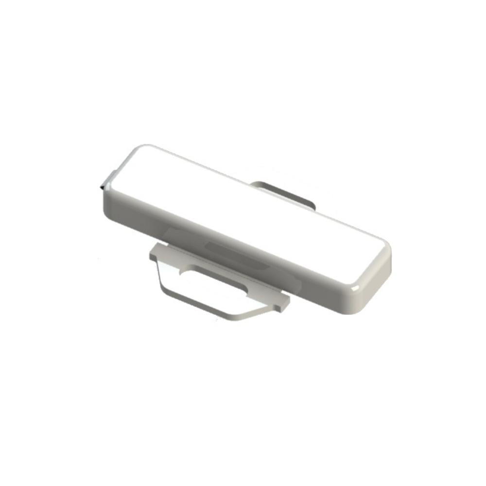 Eticheta PVC SapiSelco, cu capac transparent si suport prindere, 20 x 45 mm, 100 bucati